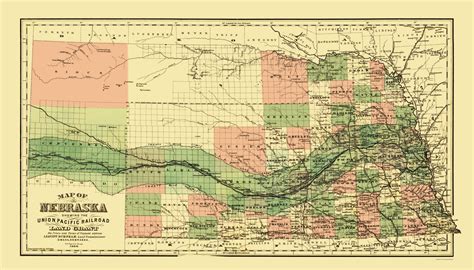 union pacific railroad map nebraska